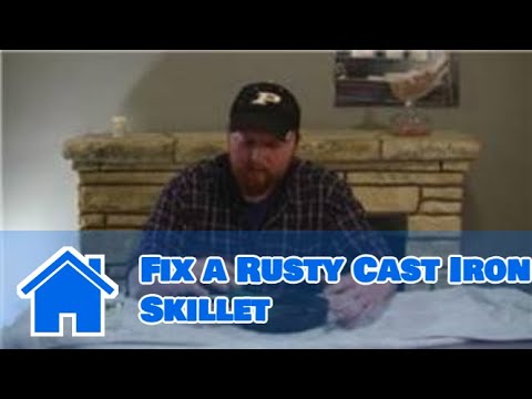 how to remove rust from cast iron