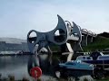 Falkirk Wheel is turning