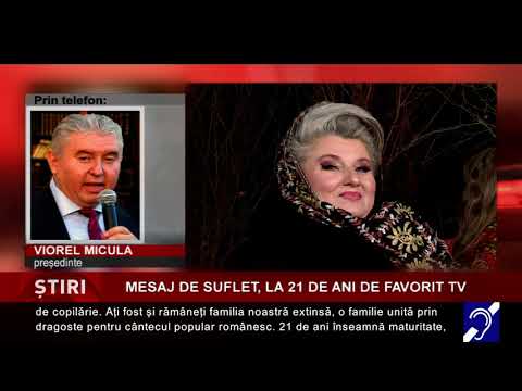 Mesaj de suflet, la 21 de ani de Favorit TV