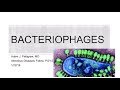 Bacteriophages -- Adam Pettigrew, MD