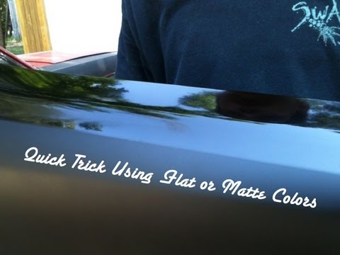 how to paint a car matte black
