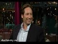 DAVID DUCHOVNY ON DAVID LETTERMAN