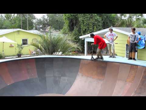 district - Brandon James and Cam Ward hit up Florida! Check out Brandon's technical trickery and Cam clearing the gap at the Stone Edge Park -- a first on a scooter! Pr...