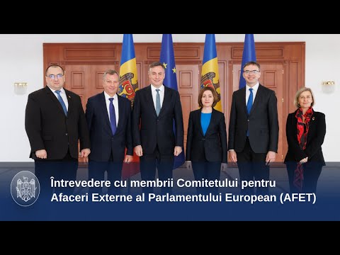 Președinta Maia Sandu a discutat cu membrii Comitetului pentru Afaceri Externe al Parlamentului European despre parcursul european al Moldovei și asistența UE