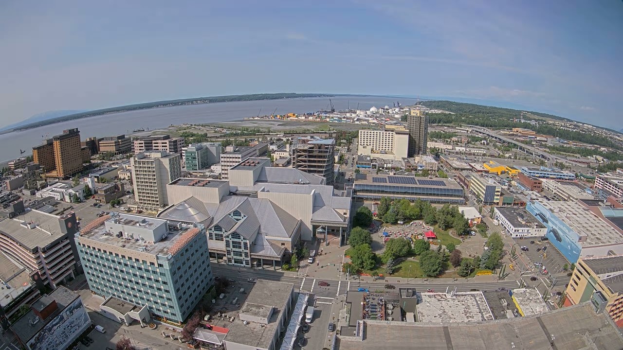 One Year Time Lapse of Downtown Anchorage