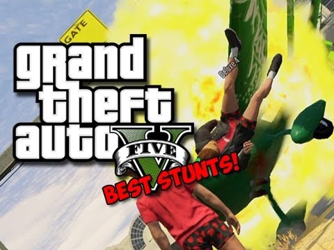 montage - GTA 5 Online Stunts! This is a montage of all the best stunts (and fails) that we have done on GTA 5. Like the video if you enjoyed! Thanks! Deluxe's Channel...