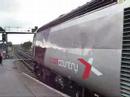 Newly XC liveried 43301 with 43104 departs Bristol Parkway