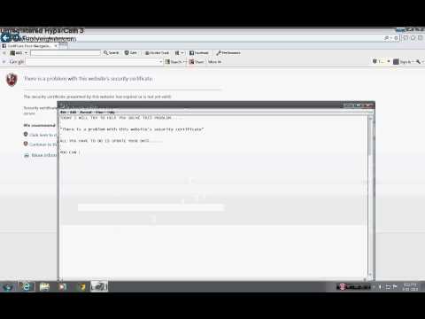 how to get rid of security certificate errors