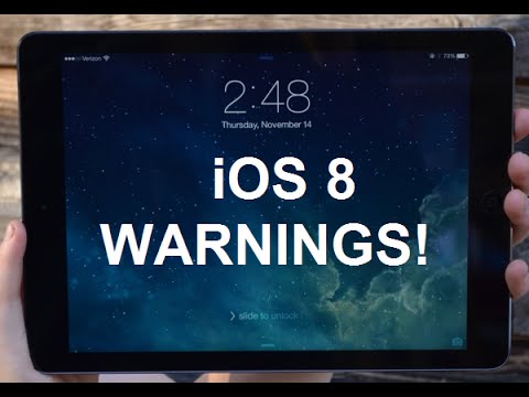 iOS 8 WARNINGS - Know These Things Before You Update!