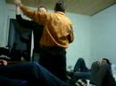 Icke und unser Wohnheimsprecher beim dancen...