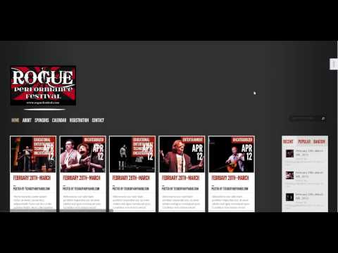 rogue website - Rogue Festival Wesite Content Event Calendar Contact Page Event Registration Member registration and creation for event registration.