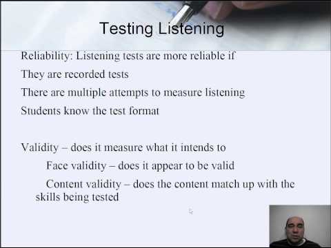how to assess listening
