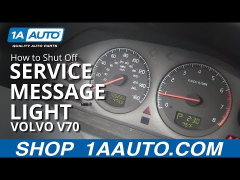 How To Shut Off Time for Regular Service Reminder Message Light 99-07 Volvo V70 XC70 S60 S80 XC9