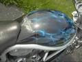 Custom Blue Fire Bike