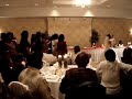 Tobias wedding bouquet toss rumble!