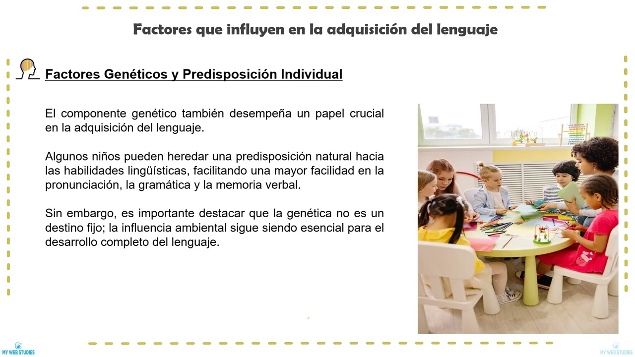 📚 🏫 Factores que influyen en la adquisición del lenguaje