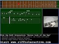 http://www.riffinteractive.com

guitarist ed bickert (b. 1932) grew up in a musical family and consequently started his own career at the early age of eight.  however, his career did not take off until he reached adulthood and began to work in clubs and studios in toronto.  he worked with many of the american jazz artists who came through town; including red norvo, chet baker, paul desmond, frank rosolino and milt jackson.

today's lick uses takes a common minor progression im -v - im and adds some interesting color.  the line over the five chord (g7alt) actually implies its tri-tone substitution (db).  check out the first three notes under the g7alt: f, db & ab.  these spell out a db major triad using the 1st, 3rd and 5th degrees of its scale.  the tri-tone interval is also known as a diminished fifth or augmented fourth.  its distance is exactly halfway around the circle of fifths.  dominant seventh chords are suitable substitutes for each other because of their common tones, the 3rd and 7th degrees of each.  g7 has b and f as its 3rd and 7th; db has f and cb (or b) as its 3rd and 7th.