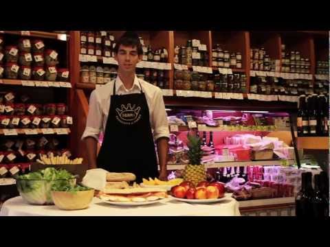 Parmaschinken - Den Parmaschinken präsentieren und zur geltung bringen.
