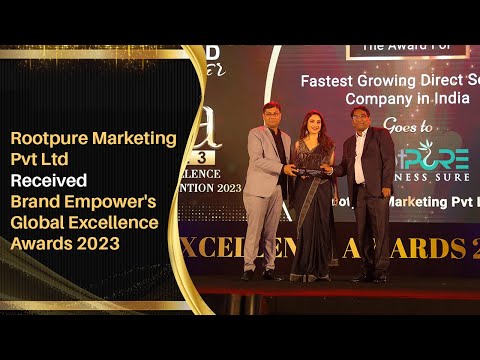 Global Excellence Award 2023 | Rootpure Marketing Wins | Fastest Growing Direct Selling Company