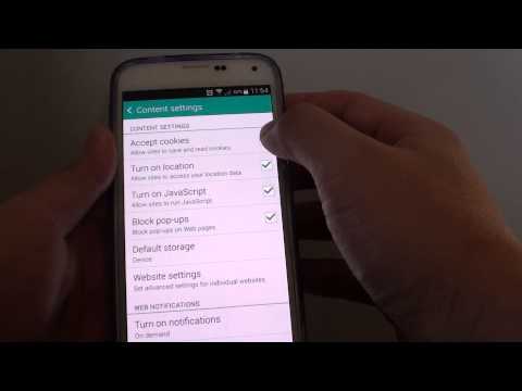 how to enable cookies on galaxy s