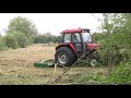 Mulching Sally Shrubs with Major 8400 Rollermower on Ursus Lightforce 3512 - johnwandersonagain