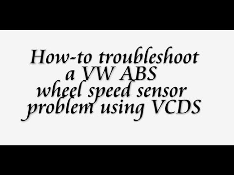 How to troubleshoot a VW ABS wheel speed sensor problem