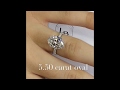 5.50 carat Oval Diamond Engagement Ring