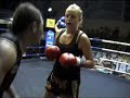 Anna (Tiger Muay Thai) wins by 2nd round KO over Namfon @ Patong Stadium, Phuket, Thailand