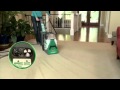 The Bissell Big Green Deep Cleaning Machine in action