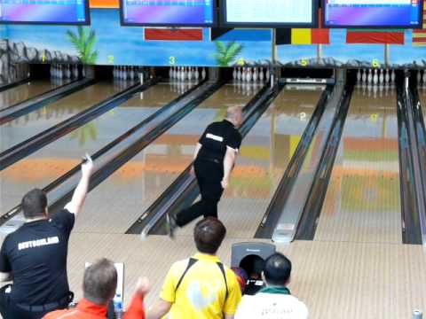 Jens Nickel - Jens Nickel, Germany, converts a 2-4-10 split in the fourth game of the doubles event at the wmc 2010.