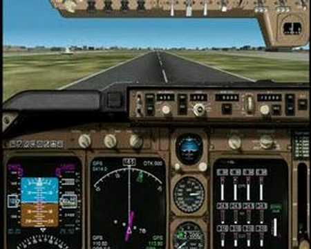 Boeing 747 landing in Congonhas - FS2002