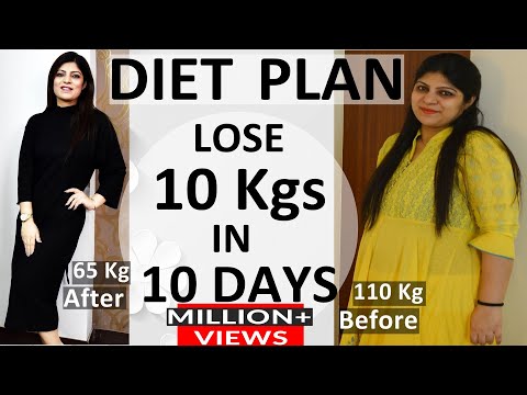 Diet Plan To Lose Weight Fast In Hindi | Lose 10 Kgs In 10 Days | Dr.Shikha Singh