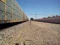 BNSF #4172 slowly making it's way N/B through Merced with a nice crew!