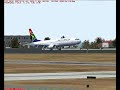 SAA Boeing 738 landing at Port Elizabeth