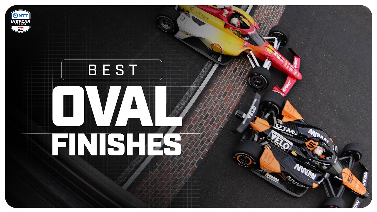 1 HOUR of the BEST Oval Finishes in INDYCAR History!