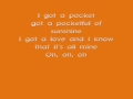 Natasha Bedingfield Pocket Full Of Sunshine