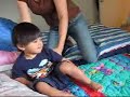 Joaquin doing his Flash Cards