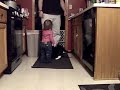 Kat feeds the cat a treat