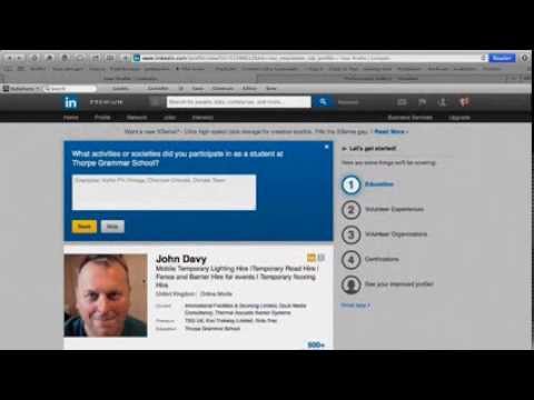 how to edit linkedin profile