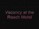 the roaches are checking into the hotel to used later in case of emergency