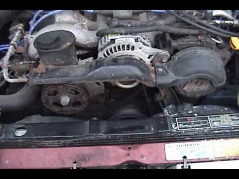 1995 Subaru Legacy L Outback: difficulty replacing belts