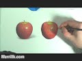 Draw an Apple- Illustration Technique with Markers and Color Pencils