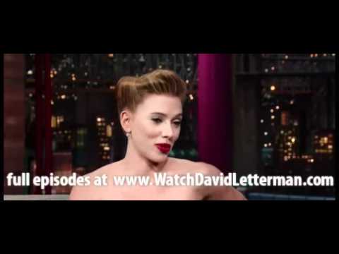 Scarlett Johansson in Late Show with David Letterman December 12, 2011