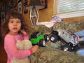 We will rock you! (Toddlers playing with Monster Trucks)
