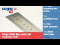 Screwfix Forge Steel Level & Measuring Set 6pc