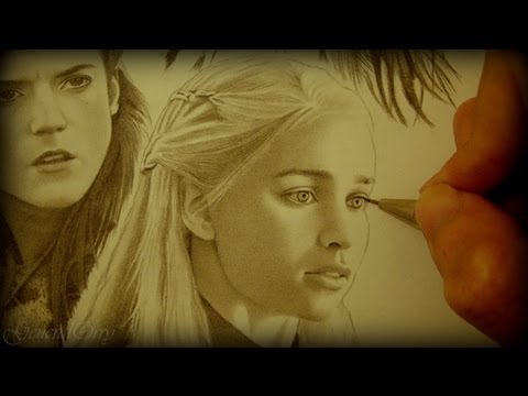 how to draw khaleesi