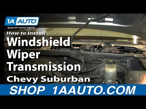 How To Install Replace Windshield Wiper Transmission Linkage 2000-06 Chevy Suburban Tahoe Yukon