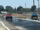 chuck in his 69 dodge dart and sam in his satellite are up for the final round of the summit series et race at the redding drag strip on june 7, 2008.