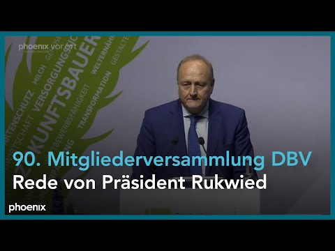 Joachim Rukwied (Prsident DBV) auf der 90. Mitgliede ...