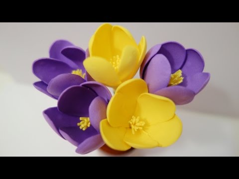 Как сделать крокусы из фоамирана Как сделать крокусы из фоамирана